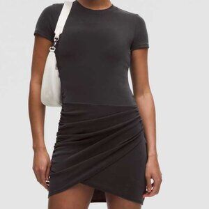 Lululemon Drapey Softstreme Wrap-Skirt T-Shirt Dress - NEW WITH TAGS - Size XL